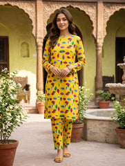 2 Pcs Ladies Suit  Des  114